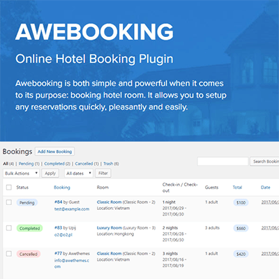 Awebooking Online Payment