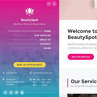 BeautySpot – Beauty Salon WordPress Theme