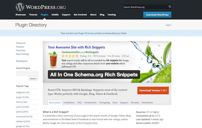 Các Rich Snippet Plugins cho WordPress