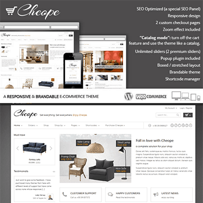 Cheope Shop – Flexible e-Commerce Theme