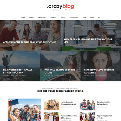 CrazyBlog – Start A Blog or Magazine for Adsense or Affiliate Business