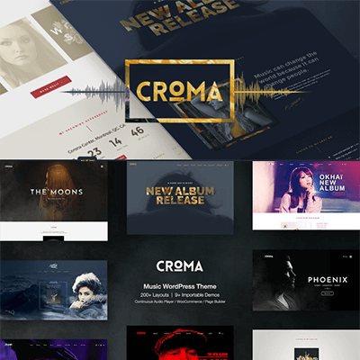 Croma – Responsive Music WordPress Theme with Ajax and Continuous Playback