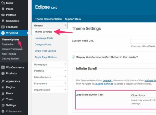 Eclipse Options Page Zoom Framework