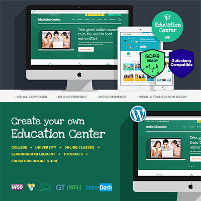 Education Center | Training Courses WordPress Theme