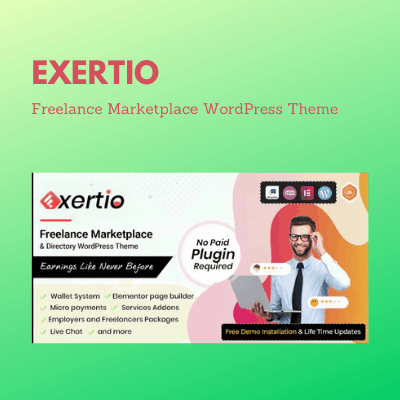 Exertio – Freelance Marketplace WordPress Theme