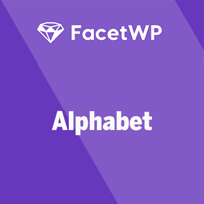 FacetWP Alphabet