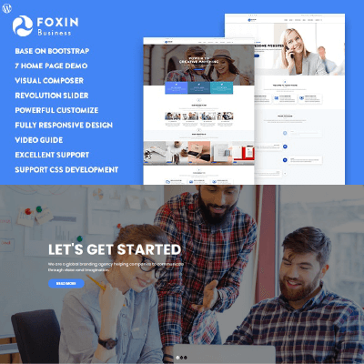 Foxin – Responsive Business WordPress Theme
