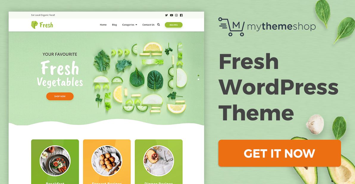Fresh WordPress Theme Các tính năng