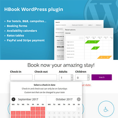 HBook – Hotel booking system – WordPress Plugin
