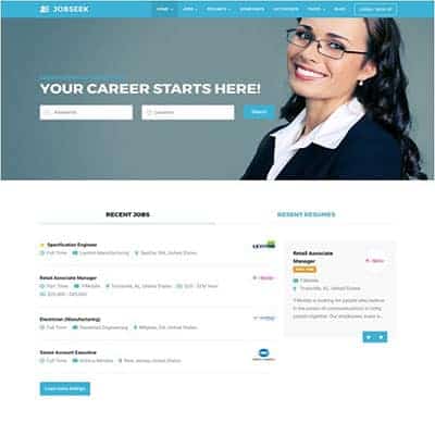 Jobseek – Job Board WordPress Theme