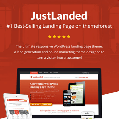 JustLanded – WordPress Landing Page