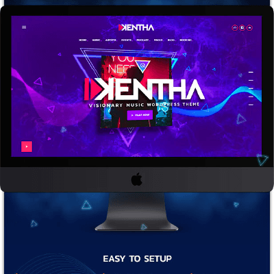 Kentha – Non-Stop Music WordPress Theme with Ajax