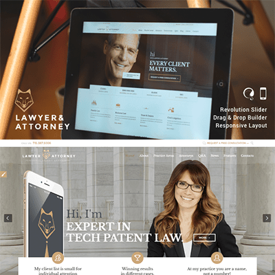 Lawyer & Attorney – Theme for Lawyers Attorneys and Law Firm