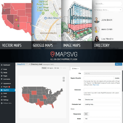 MapSVG: the last WordPress map plugin you’ll ever need: Interactive Vector / Image / Google Maps