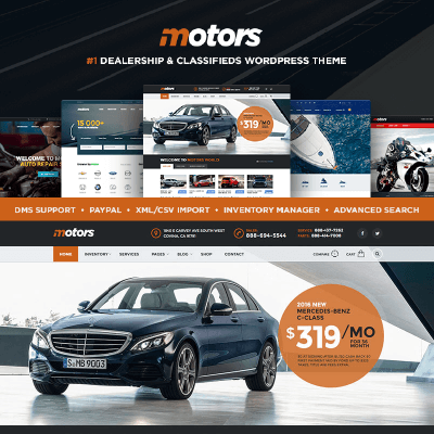 Motors ­- Automotive, Car Dealership, Car Rental, Auto, Classified Ads, Listing WordPress Theme