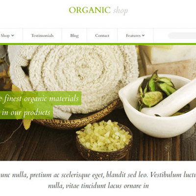 Organic Shop – Responsive WooCommerce Theme