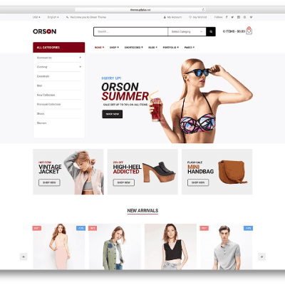 Orson – Innovative Ecommerce WordPress Theme for Online Stores