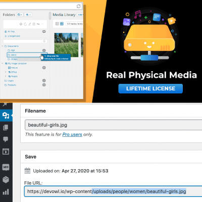 WordPress Real Physical Media: Physical Media Folders & SEO Rewrites