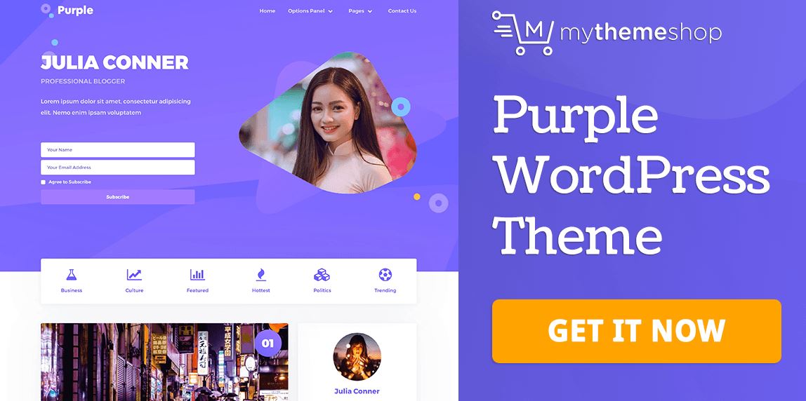 Tại sao bạn nên chọn Purple WordPress Theme
