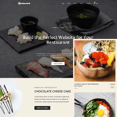 Theme Junkie Restaurant Pro WordPress Theme