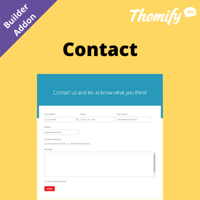 Themify Builder Contact Addon