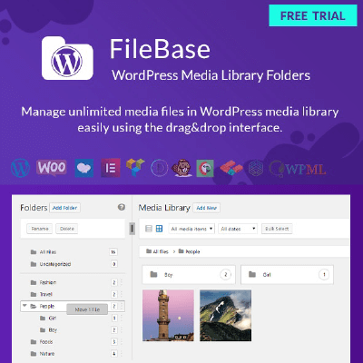 Ultimate Media Library Folders for WordPress – FileBase