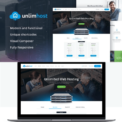 UnlimHost – Web Hosting & Internet Technology WordPress Theme
