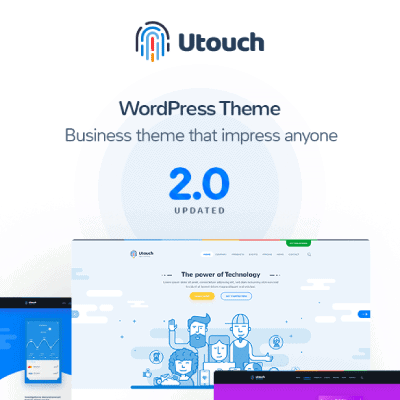 Utouch – Startup Business and Digital Technology WordPress Theme