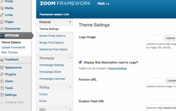 WPZOOM Framework Options