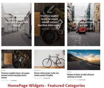 WPZOOM Homepage Widgets Featured Categories