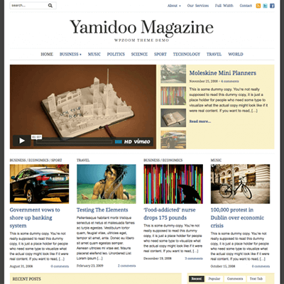 WPZoom Yamidoo Magazine WordPress Theme
