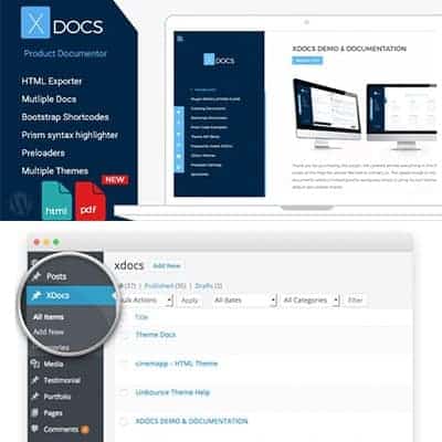 X Docs WordPress Product Documentation Creator