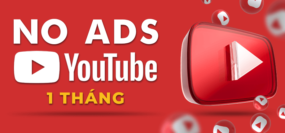 Youtube No Ads 1 Thang