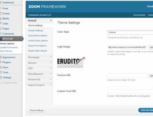Zoom Framework Erudito WPZOOM