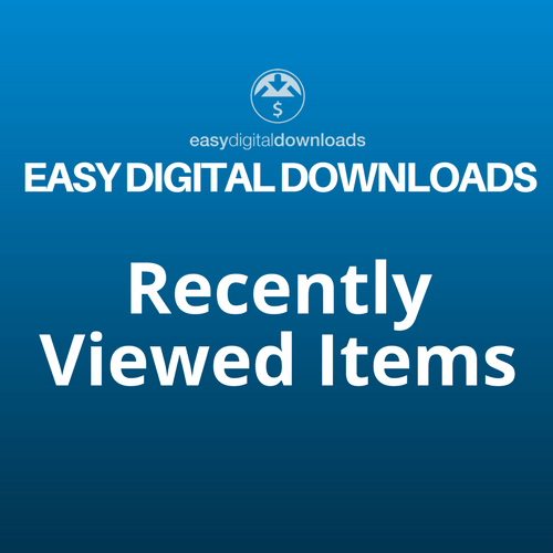 easy digital downloads recently viewed items