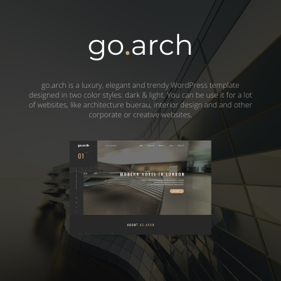 go.arch – Architecture and Interior WordPress Theme